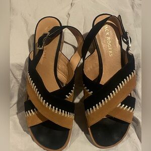 Jack Rogers Black and Brown Women's Sandals